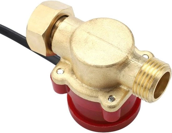 Scatola di controllo dell'acqua 1/2" 220V AC 0,5A - Scatola di controllo magnetica per docce con sensore di flusso di corrente per bassa pressione dell'acqua.