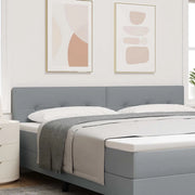 Testiera con testiera Grigio chiaro 200 cm Pelle Sintetica 42007189
