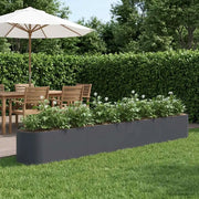 Letto rialzato da giardino Antracite 360 x 40 x 40 cm 8011707
