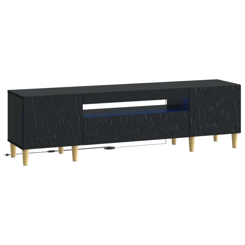 Mobile TV LED Nero Legno ingegnerizzato 897126