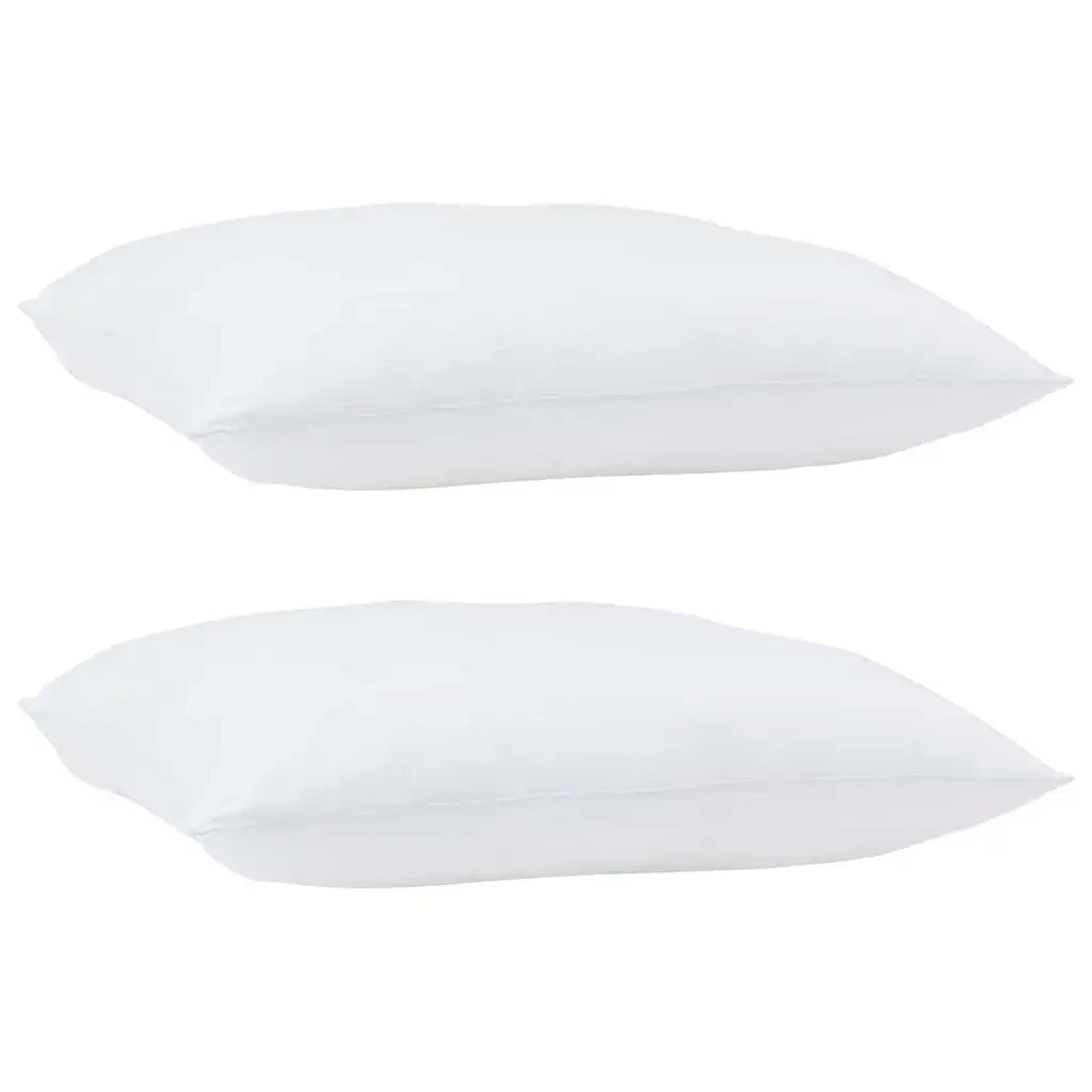 Cuscino 2 pcs Bianco 70 x 60 x 20 cm Cotone e Poliestere 42007809