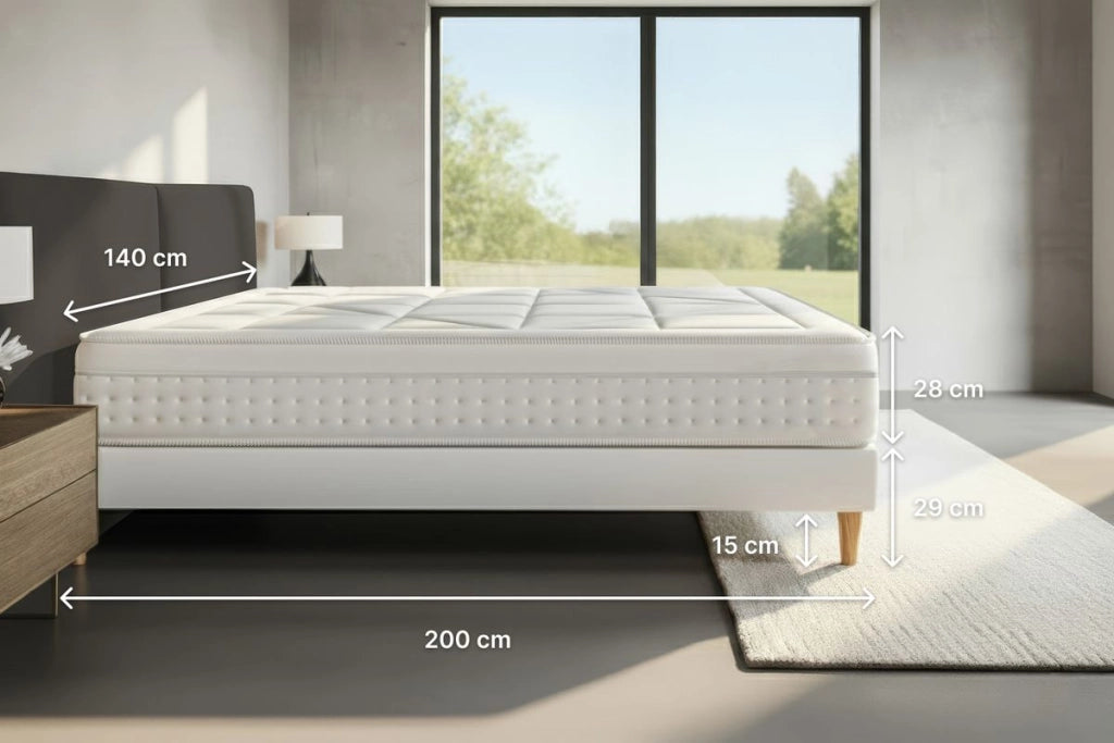 Set materasso e base 140x200 cm - Vingt-Huit