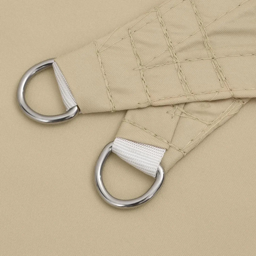 Parasole a Vela Oxford Triangolare 2,5x2,5x3,5 m Beige 135169