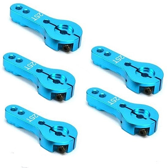 Servoarm in Alluminio 35mm - 25T - Compatibile con FUTABA GM995/GM996R - Risposta al Comando Migliorata - Incluso 5 Pezzi - Viti M3