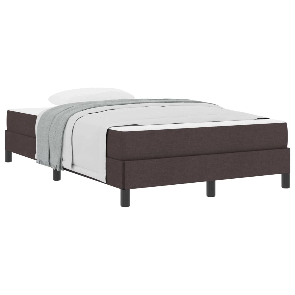 Letto a molle con materasso Marrone Scuro 120 x 200 cm Tessuto 3398482