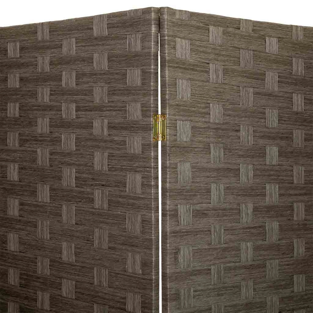 Biombo de papel trenzado 4 hojas 50(x4)x3x180h cm