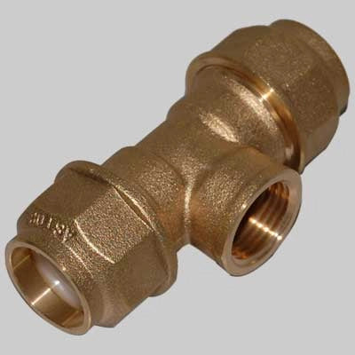RACCORDO A TEE FEMMINA ANELLO RESINA  25 x 3/4 x 25     ASTORI