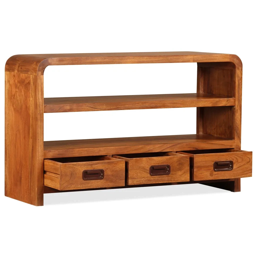 Mobile Porta TV-Mobile per TV-Credenza TV in Legno Massello di Acacia 90x30x55 cm