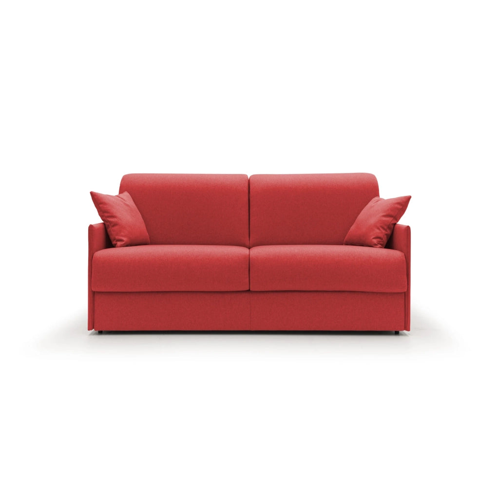 Evans Divano letto matrimoniale in tessuto impermeabile T13 189 cm (mat. 160x197) rosso