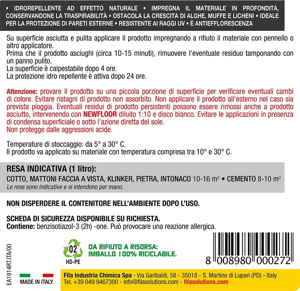 Protettivo idrorepellente Stopwater FILA 1 lt