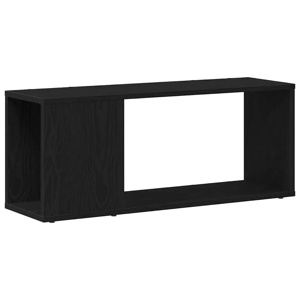 Set mobile TV 80 x 24 x 32 cm Rovere Nero Legno ingegnerizzato 862694