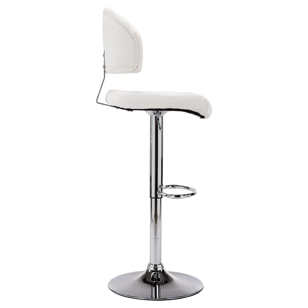 Sgabello da Bar Bianco in Similpelle 249647