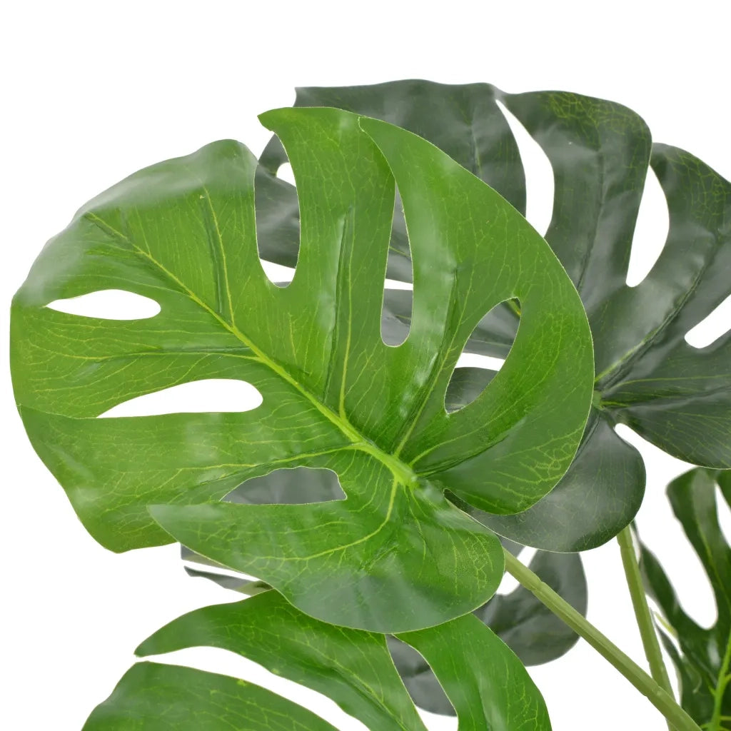 Monstera Artificiale con Vaso-Piante Decorative Verde 100 cm