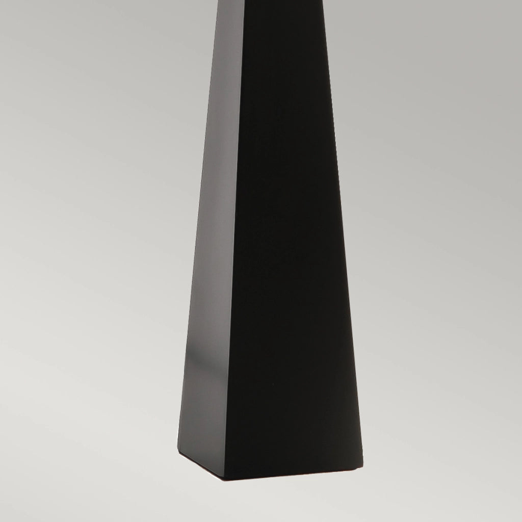 Lampada da tavolo nera, paralume bianco 79cm Ascent Elstead