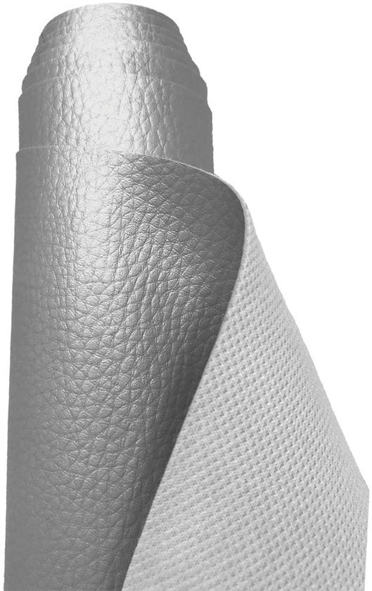Struttura imitante legno a specchio con struttura a imitazione di legno, stoffa impermeabile e impermeabile, per metro - 200 cm x 140 cm (argentato lucido)