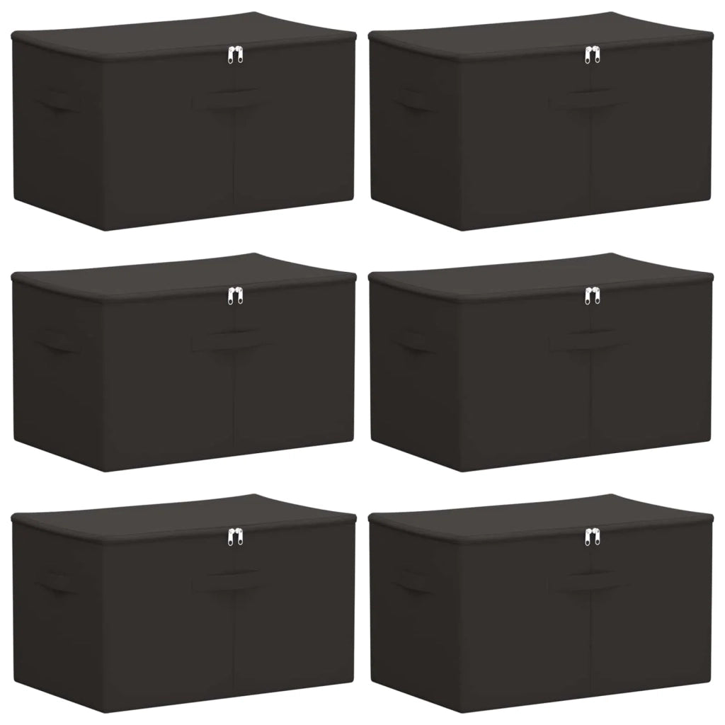 Scatola di Stoccaggio 6 pcs Antracite 60 x 43 x 35 cm 42024588