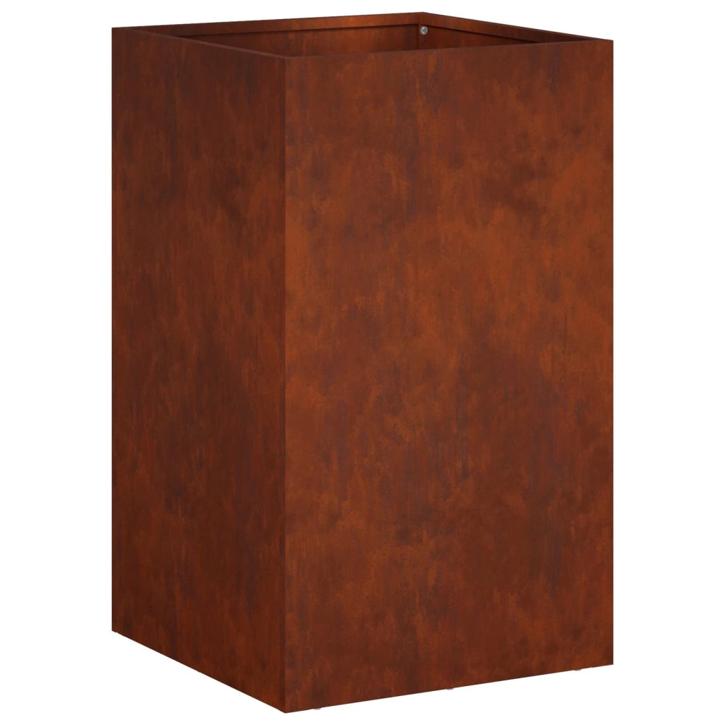 Vaso da giardino 2 pz Ruggine 30 x 30 x 40 cm Acciaio Corten 8005343
