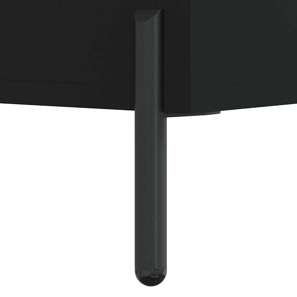Scarpiera-Scaffale per scarpe Nera 60x35x105 cm in Legno Multistrato 931204