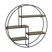 Vicco Libreria da parete Rovere 55 x 55 cm Rotondo