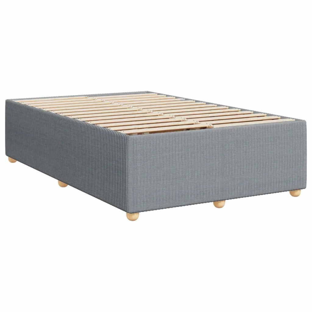 Letto Box Spring LED con Materasso Grigio Chiaro 120 x 200 cm 3455832