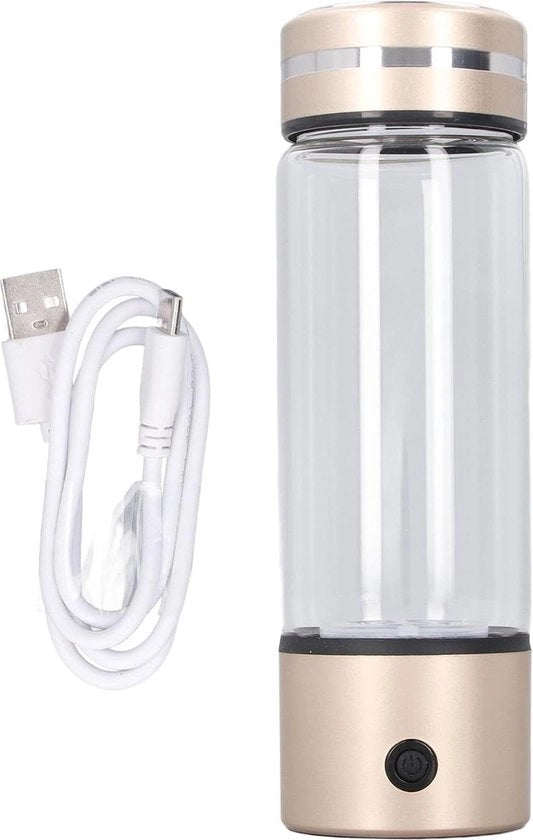 300 ml Acqua con Idrogeno - 1200 a 1400 PPB - 3 Minuti Rilevamento Rapido di Elettrolisi - Idrogeno Acqua Ionizzatore per Ufficio Casa e Viaggio