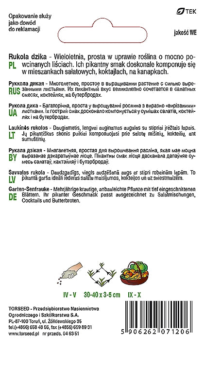 Rucola selvatica Diplotaxis tenuifolia 0,5g