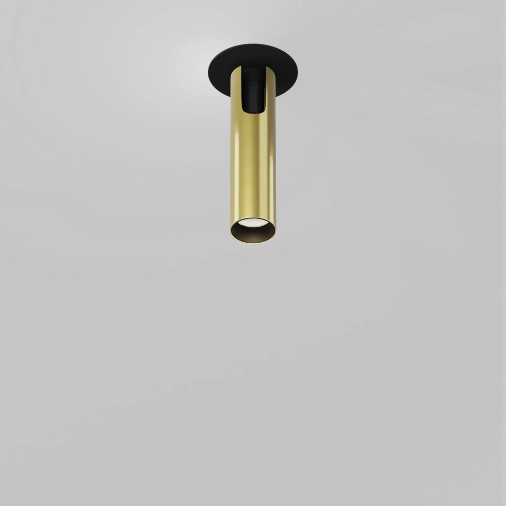 Maytoni Lampada Da Incasso Focus T 1 luce LED integrato nero alluminio