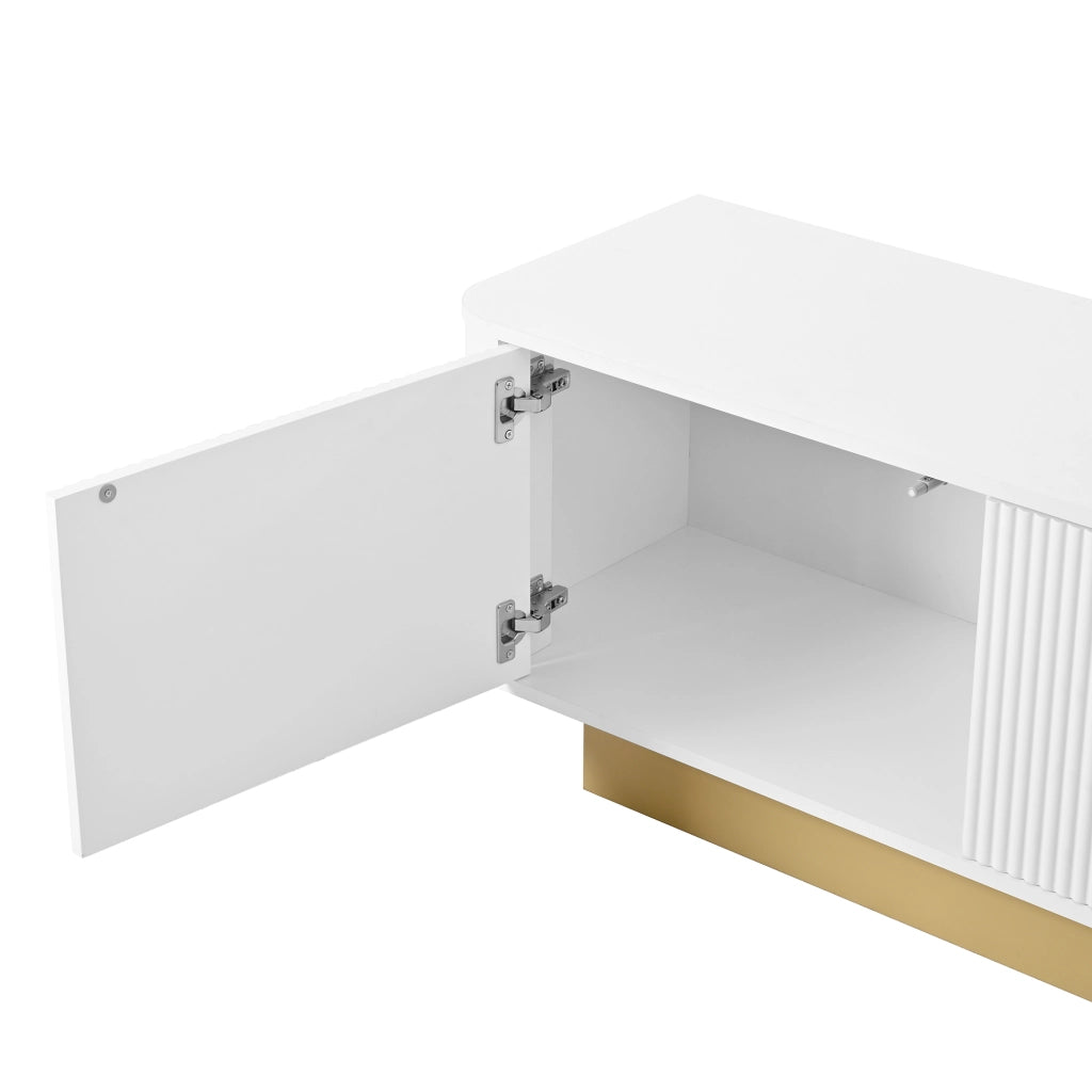 Mobile TV 170 cm ¨C MINIMAL ¨C Bianco, Design Moderno, Soggiorno, Ante, Kabelmanagement