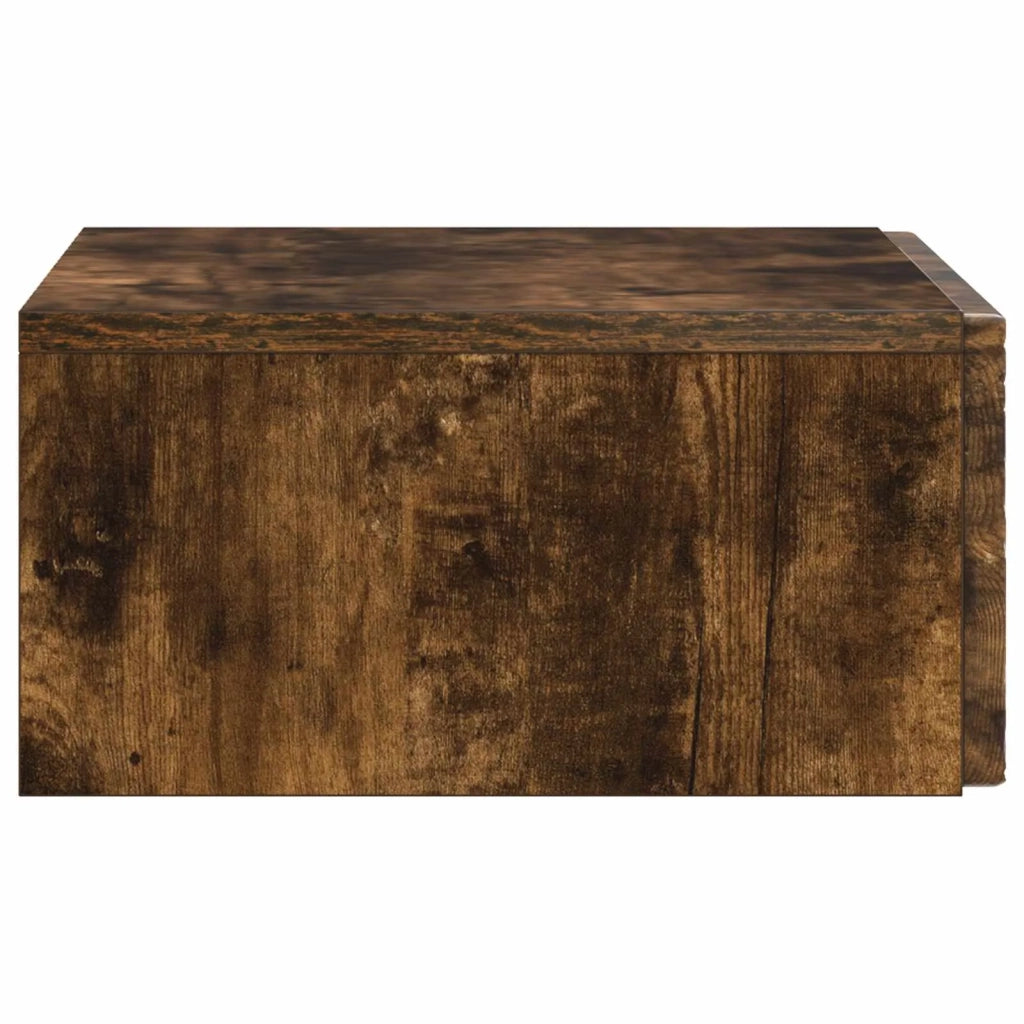 Tavolino da Parete Laterale | Tavolo laterale | Tavolino Rovere Fumo 87,5 x 34,5 x 17 cm