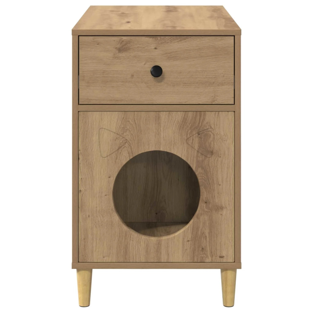 Casa per Gatti Rovere Artigianale 72 x 42.5 x 70 cm 8000688