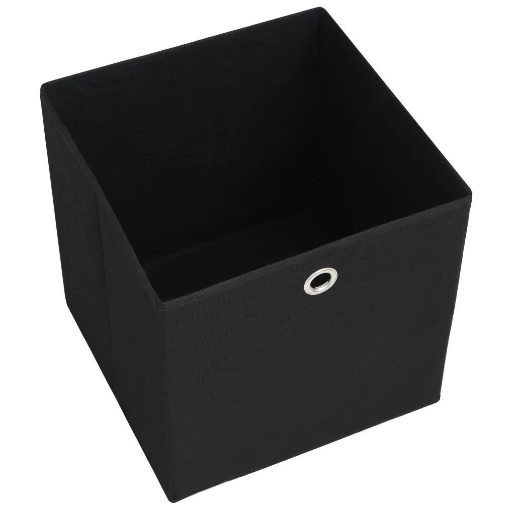 Contenitori 10 pz in Tessuto non Tessuto 32x32x32 cm Nero CFW3996163