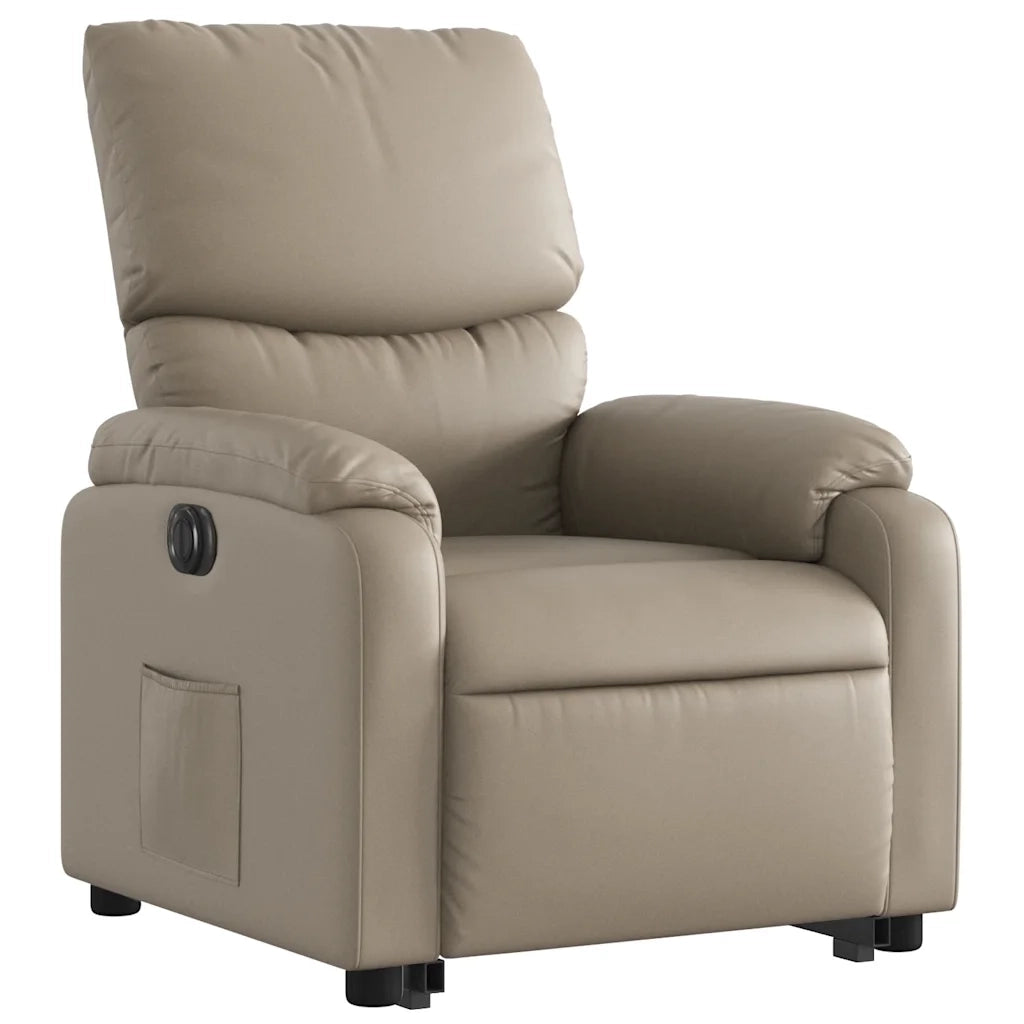 Poltrona Alzapersona Reclinante Elettrica Cappuccino Similpelle 3204906