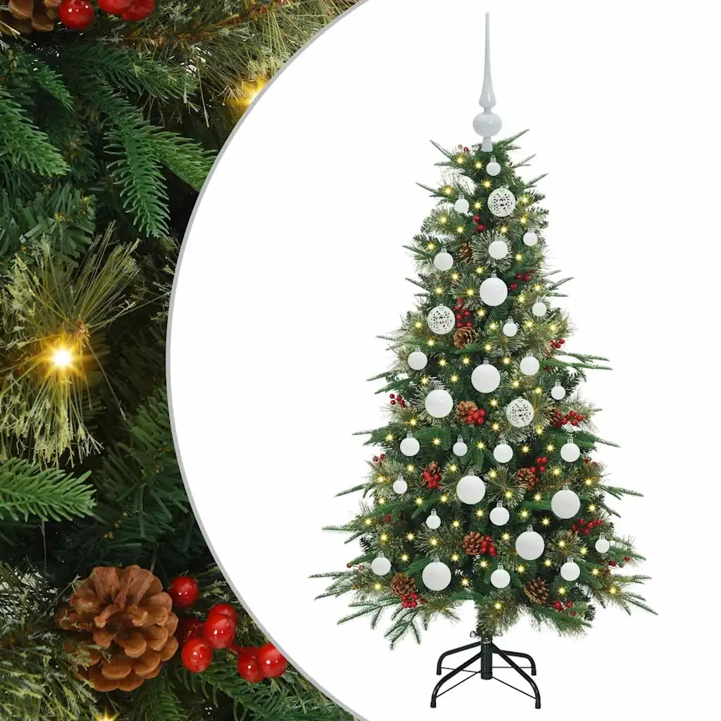 Albero di Natale Artificiale con Rami Pieghevoli Verde 120 cm 3397396