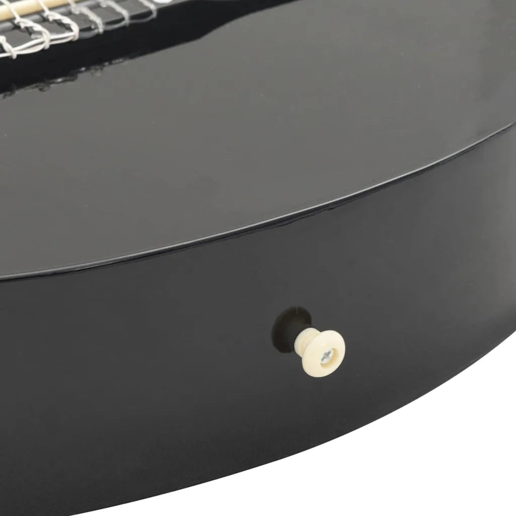 Chitarra Classica Cutaway Western con 6 Corde Nera 38" 70132