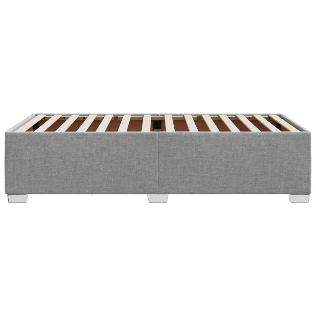 Letto singolo | Letto per adulti | Giroletto senza Materasso Grigio Chiaro 100x200 cm Tessuto
