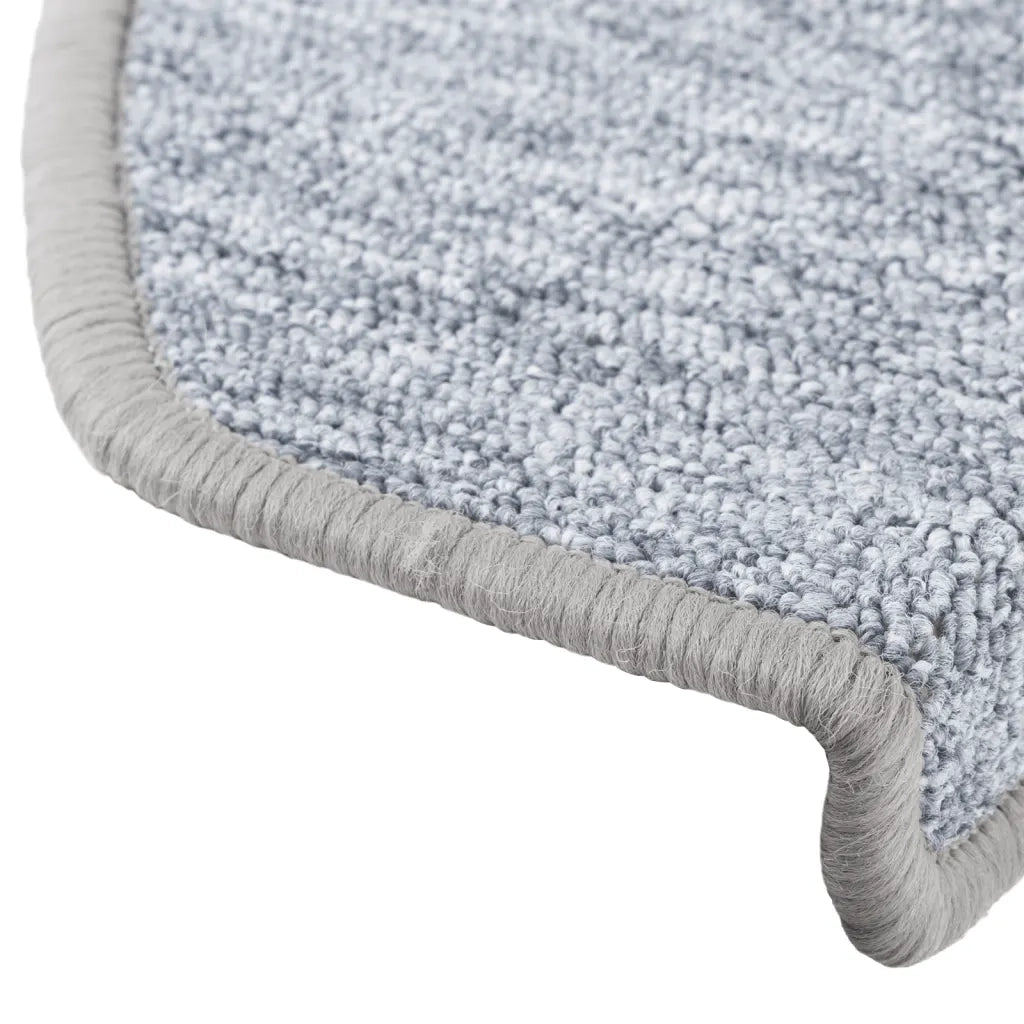 Tappetini per scale 10 pz | Gradini per Scale 65x24x4 cm Grigio chiaro Semicircolari Grandi