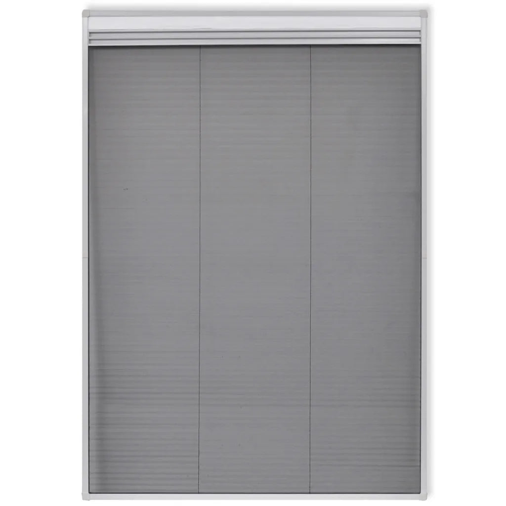 Finestra per Insetti Finestra Plisse 160 x 80 cm in Alluminio con Ombra CFW3555149