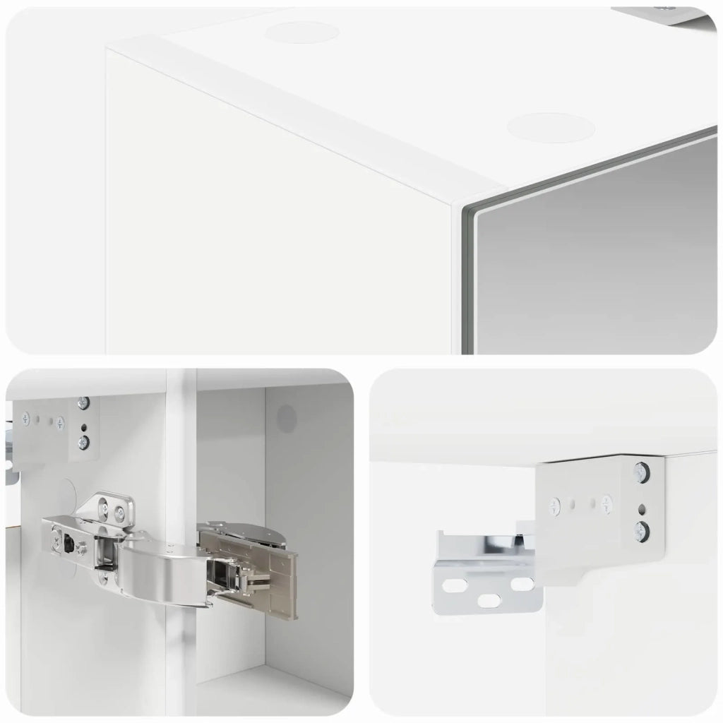 Mobiletto per specchio da bagno Bianco 60 x 14,5 x 70 cm 889063