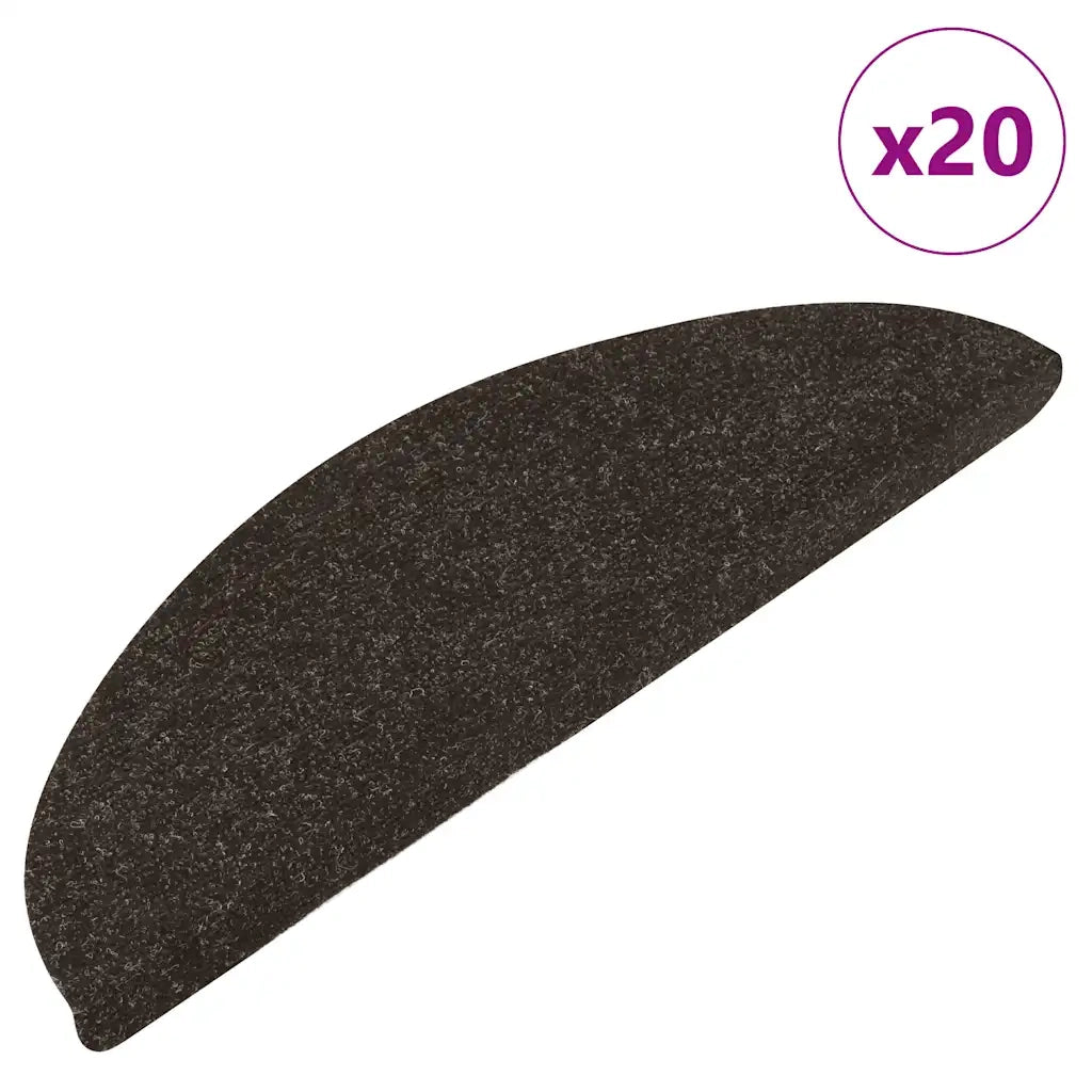 Tappetini Autoadesivi per Scale 20 pz | Gradini per Scale Antracite 56x17x3 cm