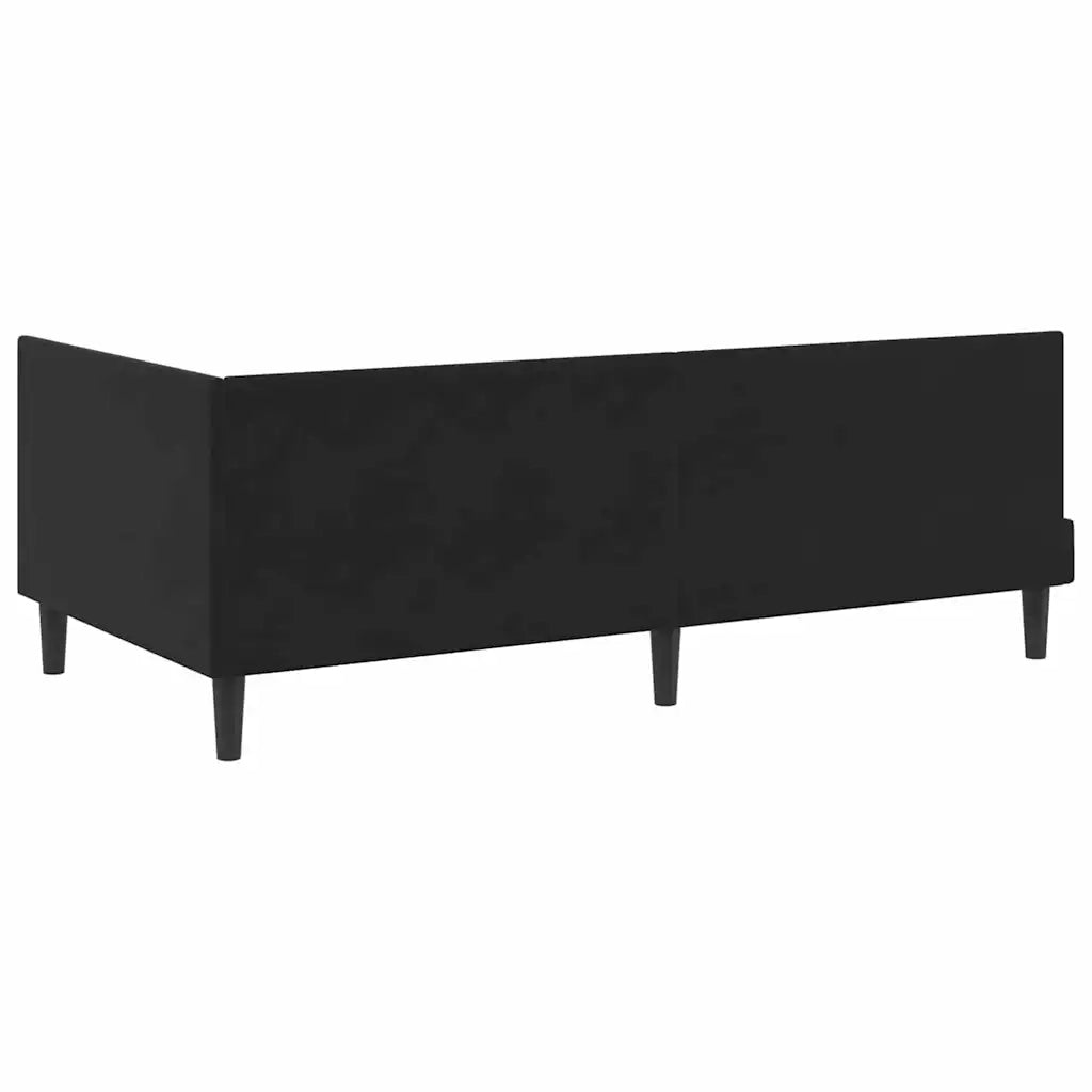 Struttura Letto Angolare con Materasso 2 pcs Nero Velluto 3393973