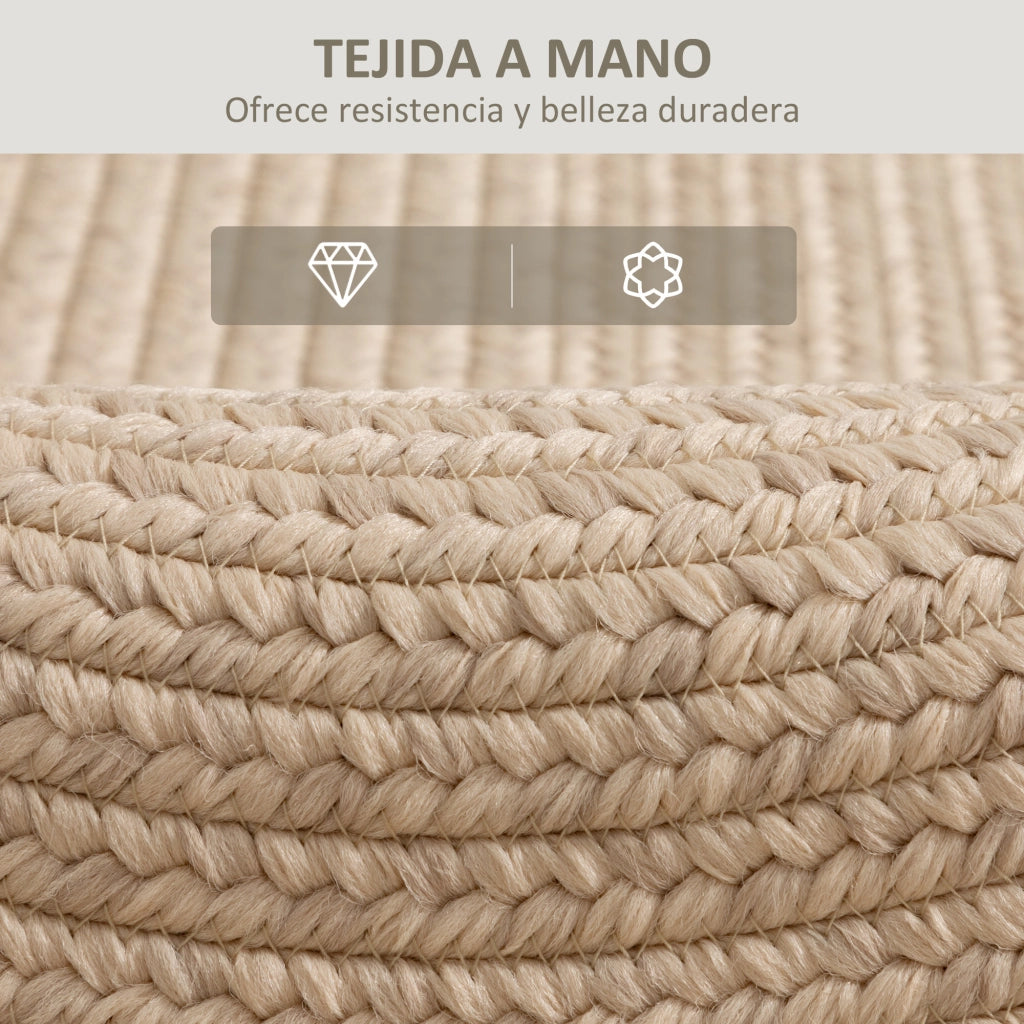 Tappeto Rustico ¨C zephmum ¨C Beige 170x120 cm Lavabile