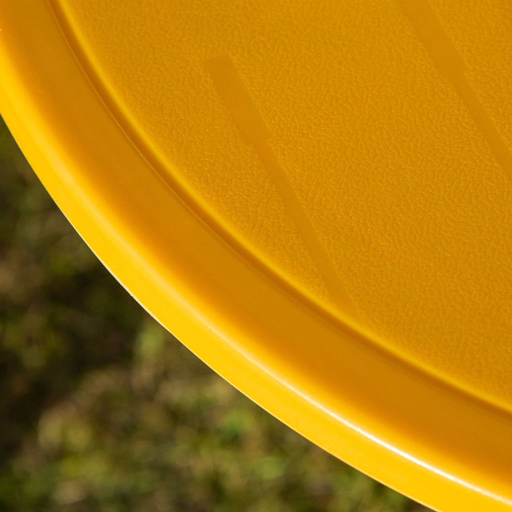 Set Giardino Bambini 4 Pezzi ¨C Xylo ¨C Tavolo Rotondo 2 Sedie Ombrellone Acciaio Tessuto Oxford Giallo