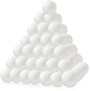 Palline da Ping Pong 50 pezzi - Materiale Plastico Bianco - Sicure e Ambientali - Resistenti allo Sfregio - Adatte per Feste dei Bambini - Buona Spin e Controllo
