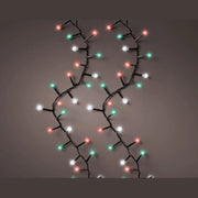 CATENA LUMINOSA LED CILIEGIA MULTICOLORE 8 FUNZIONI 11 M