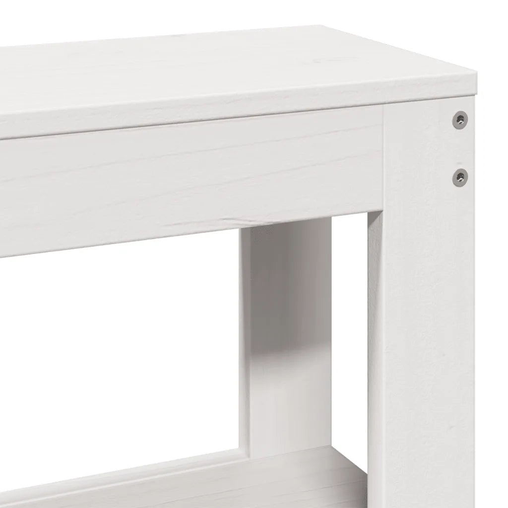 Letto senza Materasso Bianco 120x200 cm Legno Massello di Pino 3306151