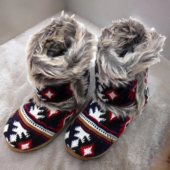 Pantofole per la casa Scandinave - Morbide - Vegane - Tacco in gomma - Calde - Comode