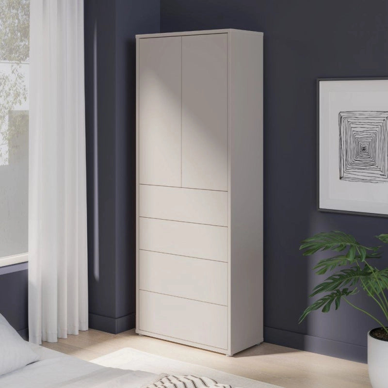 Mobile multiuso Medea 4 cassetti e 2 ante colore cashmere