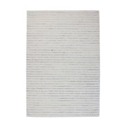 Tappeto Prime 100 Bianco e Grigio in Viscosa e Lana