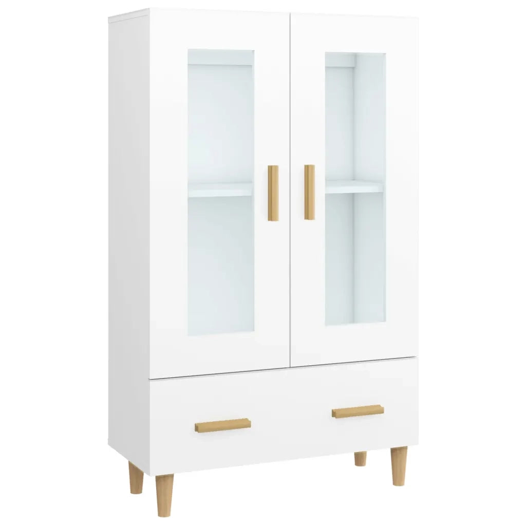 Credenza-Buffet-Armadio da cucina Bianca 70x31x115 cm in Legno Ingegnerizzato 672422