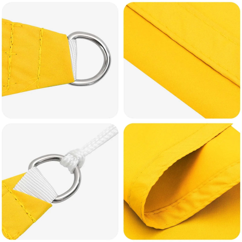 Vela da ombra solare-Telo Ombra-Vela Ombreggiante-Parasole a Vela Giallo 6 x 2,5 m 100% Poliestere Oxford